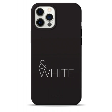 Чохол Pump Silicone Minimalistic Case for iPhone 12 Pro Max - Black&White (PMSLMN12(6.7)-13/169)